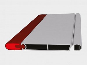 Концевой профиль. Концевой профиль состоит из алюминиевого экструдированного профиля с толщиной стенки 2,5 мм и нижнего уплотнителя UP4 или UP6 (для установки оптосенсоров).